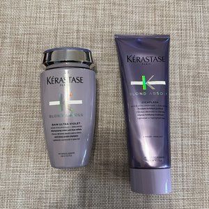 Kerastase Blond Absolu Anti Brass Purple Shampoo and Conditioner Duo
